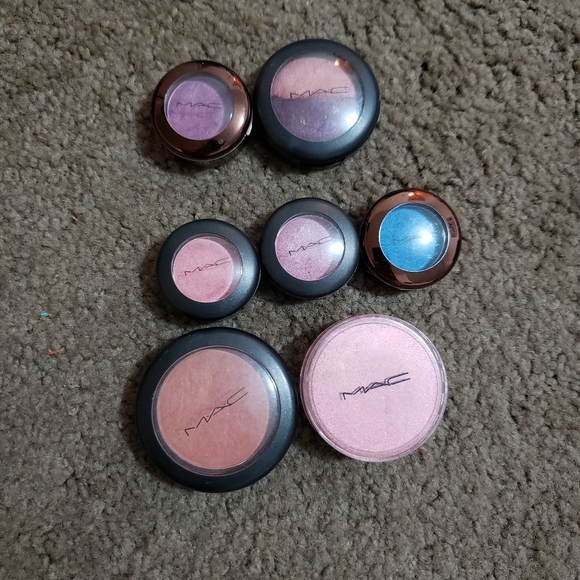 Mac eyeshadows and blush